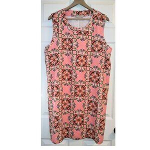Women's NWT Casa Cabana Lined Linen Blend Shift (Size XL)